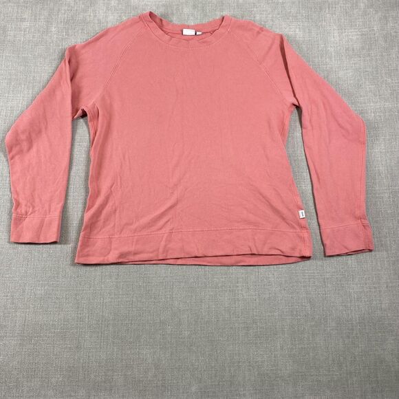Onia Sweatshirt Womens Medium Pink Raglan Crewneck Long Sleeve Casual Pullover - Picture 1 of 13